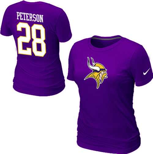 Womens Nike Minnesota Vikings #28 Adrian Peterson Name x26 Number Purple T-Shirt,We sell and wholesale Womens Nike Minnesota Vikings #28 Adrian Peterson Name x26 Number Purple T-Shirt on line form chian!