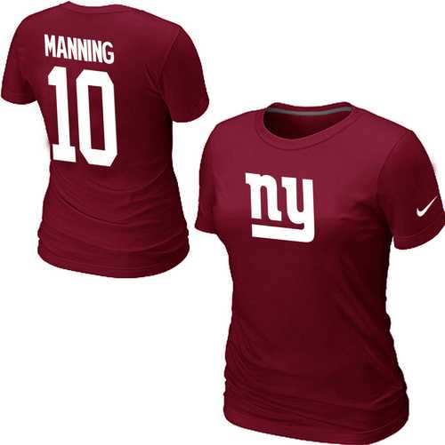 Womens Nike New York Giants #10 Eli Manning Name x26 Number Red T-Shirt,We sell and wholesale Womens Nike New York Giants #10 Eli Manning Name x26 Number Red T-Shirt on line form chian!