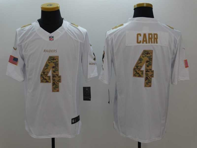 Nike Limited Oakland Raiders #4 Derek Carr Salute To Service White Stitched Jersey,We sell and wholesale Nike Limited Oakland Raiders #4 Derek Carr Salute To Service White Stitched Jersey on line form chian!