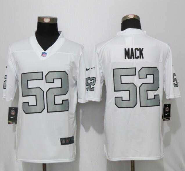 Nike Limited Oakland Raiders #52 Khalil Mack White Men's 2016 Rush Stitched NFL Jersey,We sell and wholesale Nike Limited Oakland Raiders #52 Khalil Mack White Men's 2016 Rush Stitched NFL Jersey on line form chian!