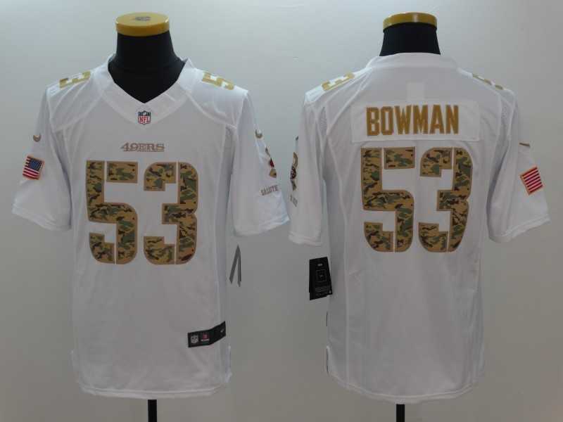 Nike Limited San Francisco 49ers #53 NaVorro Bowman Salute To Service White Stitched Jersey,We sell and wholesale Nike Limited San Francisco 49ers #53 NaVorro Bowman Salute To Service White Stitched Jersey on line form chian!