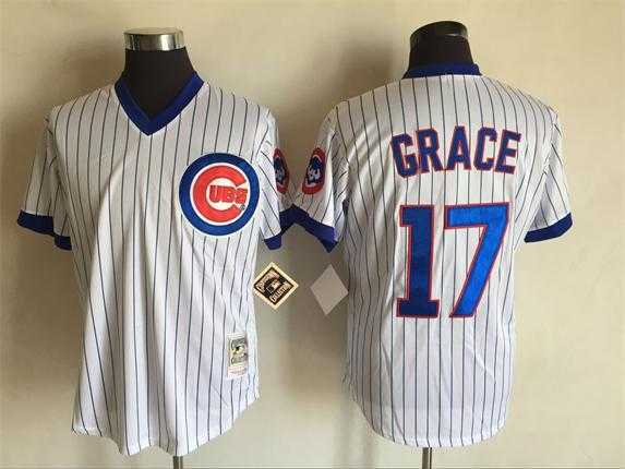 Chicago Cubs #17 Garza Mitchell And Ness White (Blue Strip) Stitched Jersey,We sell and wholesale Chicago Cubs #17 Garza Mitchell And Ness White (Blue Strip) Stitched Jersey on line form chian!