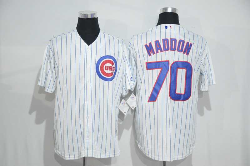 Chicago Cubs #70 Joe Maddon White Strip New Cool Base Stitched Baseball Jersey,We sell and wholesale Chicago Cubs #70 Joe Maddon White Strip New Cool Base Stitched Baseball Jersey on line form chian!