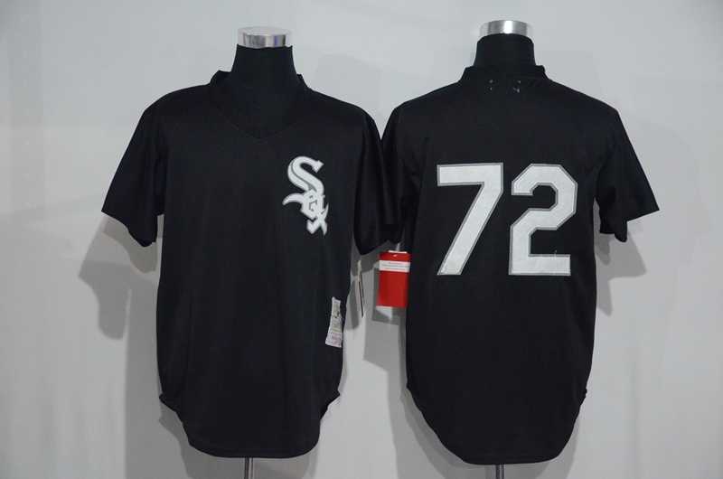 Chicago White Sox #72 Carlton Fisk (No Name) Mitchell And Ness Black Stitched Pullover Jersey,We sell and wholesale Chicago White Sox #72 Carlton Fisk (No Name) Mitchell And Ness Black Stitched Pullover Jersey on line form chian!