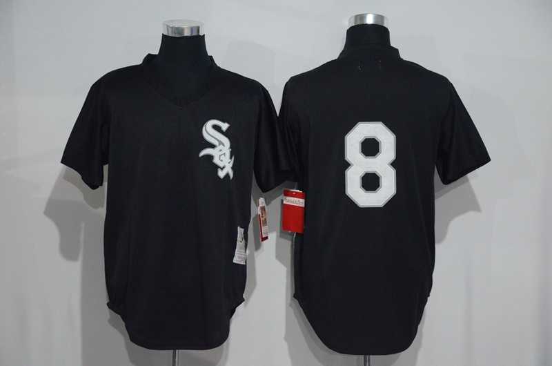 Chicago White Sox #8 Bo Jackson (No Name) Mitchell And Ness Black Stitched Pullover Jersey,We sell and wholesale Chicago White Sox #8 Bo Jackson (No Name) Mitchell And Ness Black Stitched Pullover Jersey on line form chian!