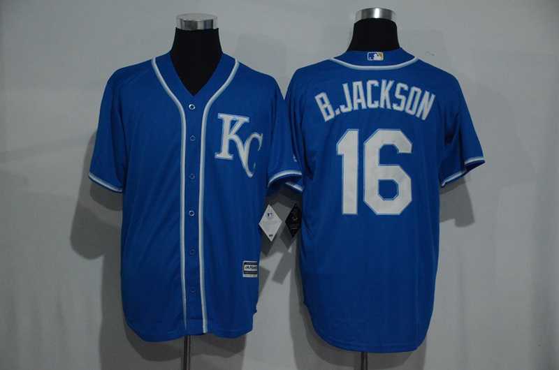 Kansas City Royals #16 Bo Jackson Blue New Cool Base Stitched MLB Jersey,We sell and wholesale Kansas City Royals #16 Bo Jackson Blue New Cool Base Stitched MLB Jersey on line form chian!