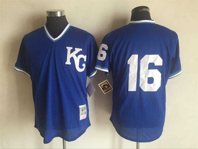 Kansas City Royals #16 Paulo Orlando (No Name) Mitchell And Ness Blue Stitched Pullover Jersey,We sell and wholesale Kansas City Royals #16 Paulo Orlando (No Name) Mitchell And Ness Blue Stitched Pullover Jersey on line form chian!