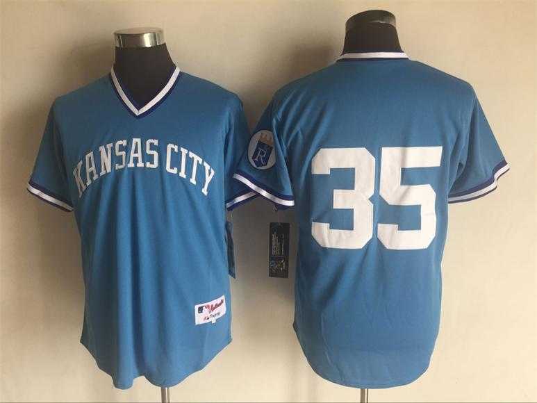 Kansas City Royals #35 Eric Hosmer (No Name) Mitchell And Ness Blue Stitched Pullover Jersey,We sell and wholesale Kansas City Royals #35 Eric Hosmer (No Name) Mitchell And Ness Blue Stitched Pullover Jersey on line form chian!
