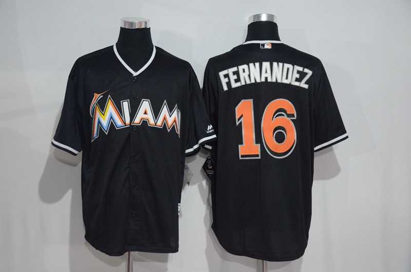 Miami Marlins #16 Jose Fernandez Black New Cool Base Stitched Baseball Jersey,We sell and wholesale Miami Marlins #16 Jose Fernandez Black New Cool Base Stitched Baseball Jersey on line form chian!