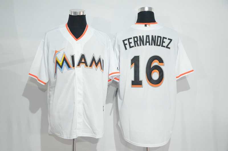 Miami Marlins #16 Jose Fernandez White New Cool Base Stitched Baseball Jersey,We sell and wholesale Miami Marlins #16 Jose Fernandez White New Cool Base Stitched Baseball Jersey on line form chian!