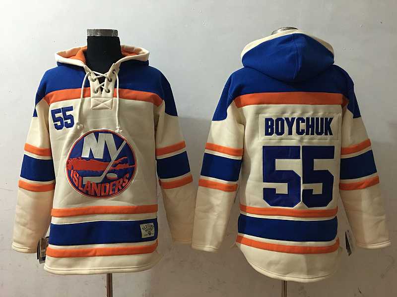 New York Islanders #55 Johnny Boychuk Cream Stitched NHL Hoodie,We sell and wholesale New York Islanders #55 Johnny Boychuk Cream Stitched NHL Hoodie on line form chian!