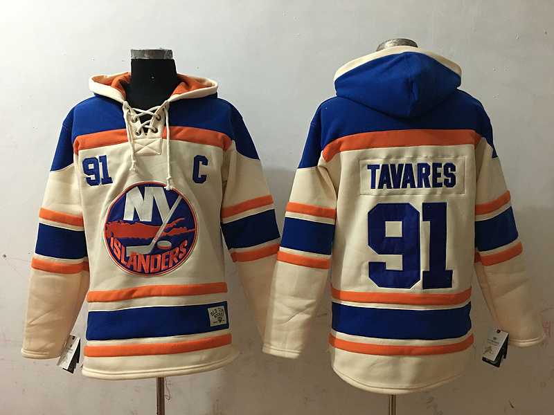 New York Islanders #91 John Tavares Cream Stitched NHL Hoodie,We sell and wholesale New York Islanders #91 John Tavares Cream Stitched NHL Hoodie on line form chian!
