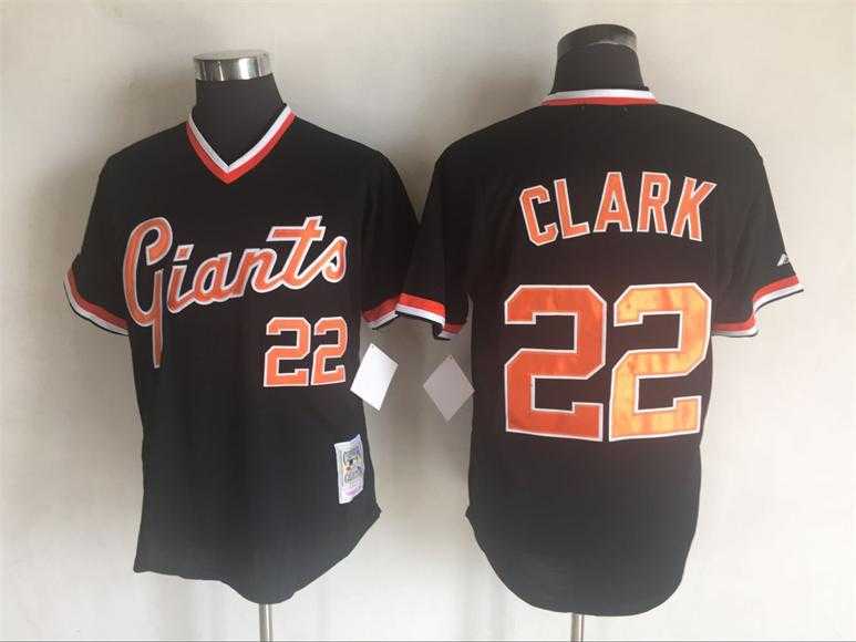 San Francisco Giants #22 Will Clark Mitchell And Ness Black Throwback Stitched Pullover Jersey,We sell and wholesale San Francisco Giants #22 Will Clark Mitchell And Ness Black Throwback Stitched Pullover Jersey on line form chian!