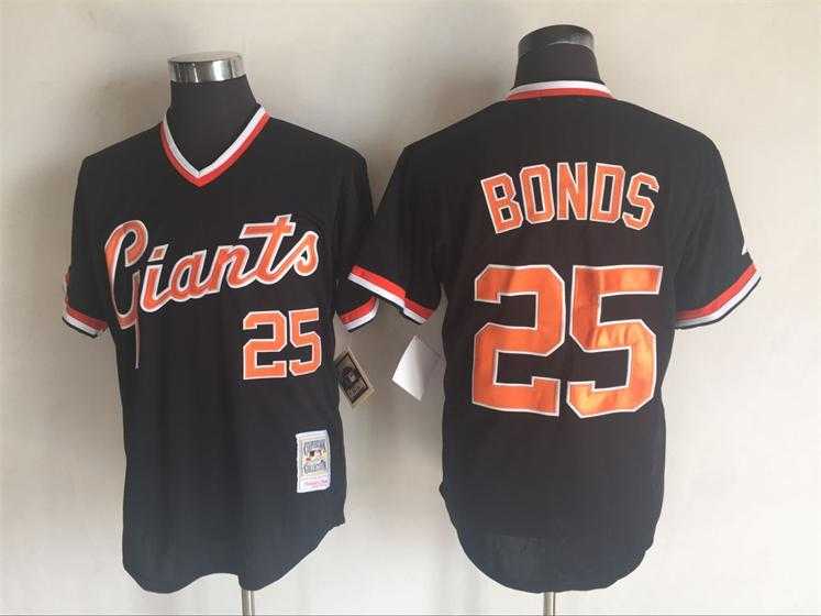 San Francisco Giants #25 Barry Bonds Mitchell And Ness Black Throwback Stitched Pullover Jersey,We sell and wholesale San Francisco Giants #25 Barry Bonds Mitchell And Ness Black Throwback Stitched Pullover Jersey on line form chian!