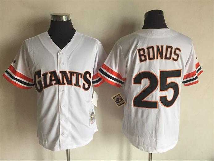 San Francisco Giants #25 Barry Bonds Mitchell And Ness White Stitched Jersey,We sell and wholesale San Francisco Giants #25 Barry Bonds Mitchell And Ness White Stitched Jersey on line form chian!