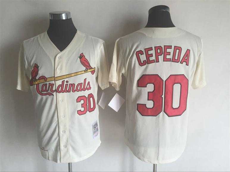 St. Louis Cardinals #30 Orlando Cepeda Mitchell And Ness Cream Stitched MLB Jersey,We sell and wholesale St. Louis Cardinals #30 Orlando Cepeda Mitchell And Ness Cream Stitched MLB Jersey on line form chian!