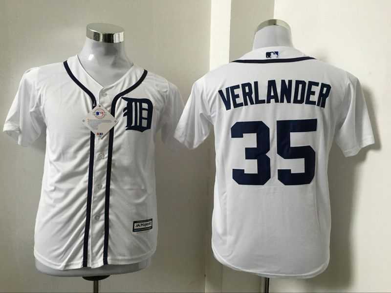 Youth Detroit Tigers #35 Justin Verlander White New Cool Base Stitched Baseball Jersey,We sell and wholesale Youth Detroit Tigers #35 Justin Verlander White New Cool Base Stitched Baseball Jersey on line form chian!