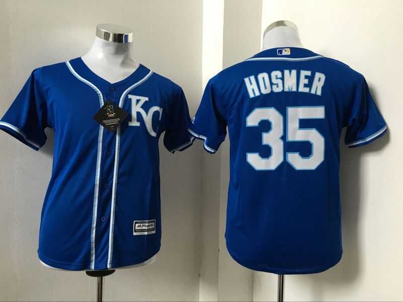 Youth Kansas City Royals #35 Eric Hosmer Blue New Cool Base Stitched Baseball Jersey,We sell and wholesale Youth Kansas City Royals #35 Eric Hosmer Blue New Cool Base Stitched Baseball Jersey on line form chian!