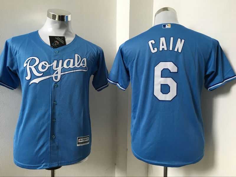 Youth Kansas City Royals #6 Lorenzo Cain Light Blue New Cool Base Stitched Baseball Jersey,We sell and wholesale Youth Kansas City Royals #6 Lorenzo Cain Light Blue New Cool Base Stitched Baseball Jersey on line form chian!