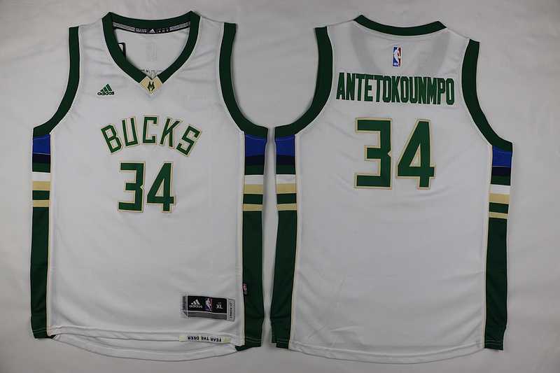 Youth Milwaukee Bucks #34 Giannis Antetokounmpo Revolution 30 Swingman White Stitched NBA Jersey,We sell and wholesale Youth Milwaukee Bucks #34 Giannis Antetokounmpo Revolution 30 Swingman White Stitched NBA Jersey on line form chian!