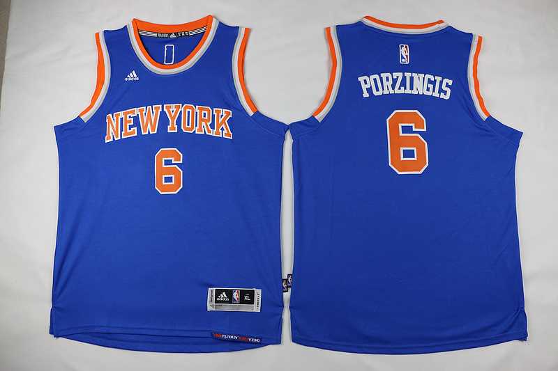Youth New York Knicks #6 Kristaps Porzingis Blue Stitched Jersey,We sell and wholesale Youth New York Knicks #6 Kristaps Porzingis Blue Stitched Jersey on line form chian!