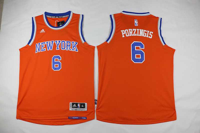 Youth New York Knicks #6 Kristaps Porzingis Orange Stitched Jersey,We sell and wholesale Youth New York Knicks #6 Kristaps Porzingis Orange Stitched Jersey on line form chian!