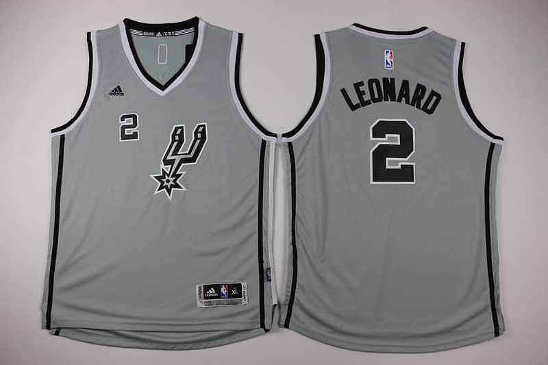 Youth San Antonio Spurs #2 Kawhi Leonard Gray Swingman Stitched Jersey,We sell and wholesale Youth San Antonio Spurs #2 Kawhi Leonard Gray Swingman Stitched Jersey on line form chian!