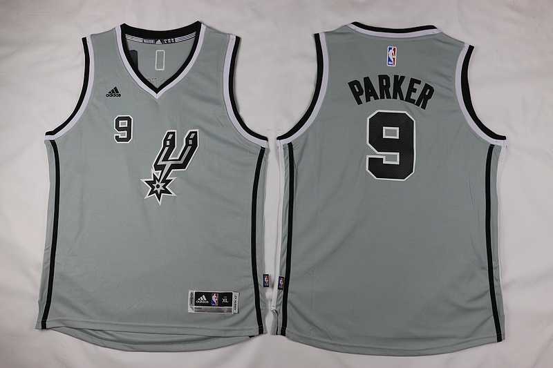 Youth San Antonio Spurs #9 Tony Parker Gray Swingman Stitched Jersey,We sell and wholesale Youth San Antonio Spurs #9 Tony Parker Gray Swingman Stitched Jersey on line form chian!