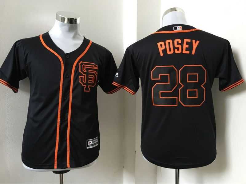 Youth San Francisco Giants #28 Buster Posey Black New Cool Base Stitched Baseball Jersey,We sell and wholesale Youth San Francisco Giants #28 Buster Posey Black New Cool Base Stitched Baseball Jersey on line form chian!