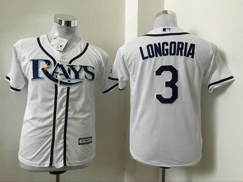 Youth Tampa Bay Rays #3 Evan Longoria White New Cool Base Stitched Baseball Jersey,We sell and wholesale Youth Tampa Bay Rays #3 Evan Longoria White New Cool Base Stitched Baseball Jersey on line form chian!
