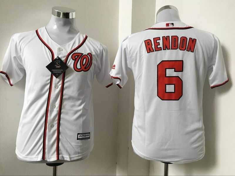 Youth Washington Nationals #6 Anthony Rendon White New Cool Base Stitched Baseball Jersey,We sell and wholesale Youth Washington Nationals #6 Anthony Rendon White New Cool Base Stitched Baseball Jersey on line form chian!