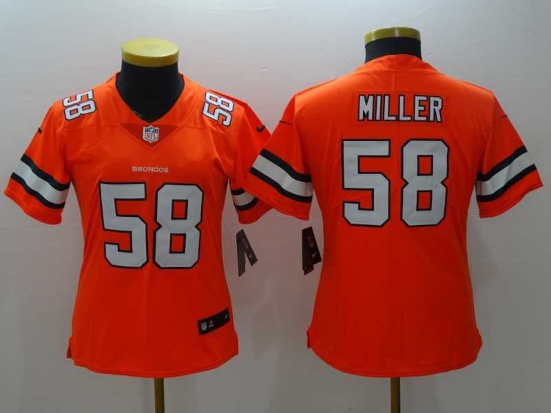 Women Nike Limited Denver Broncos #58 Von Miller Orange 2016 Rush Stitched NFL Jersey,We sell and wholesale Women Nike Limited Denver Broncos #58 Von Miller Orange 2016 Rush Stitched NFL Jersey on line form chian!