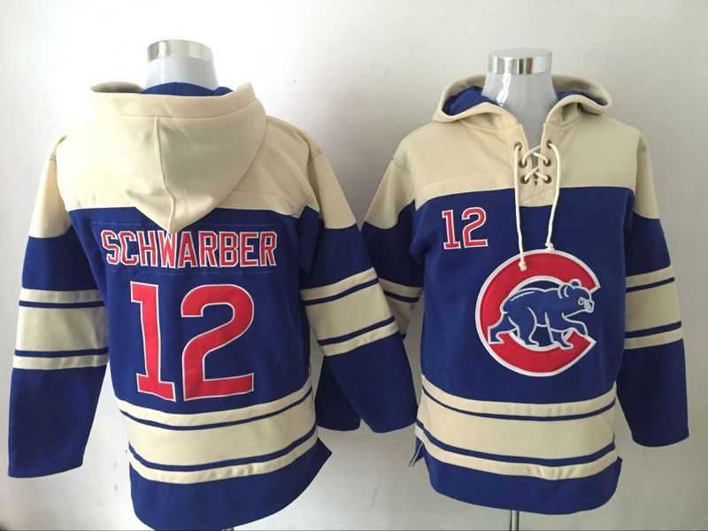 Chicago Cubs #12 Schwarber Blue Sweatshirt Baseball Stitched Hoodie,We sell and wholesale Chicago Cubs #12 Schwarber Blue Sweatshirt Baseball Stitched Hoodie on line form chian!