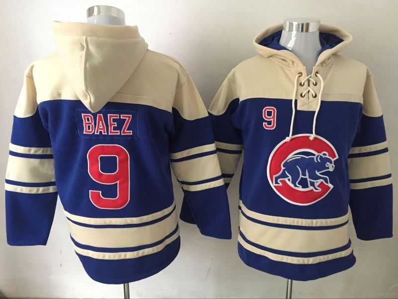 Chicago Cubs #9 Javier Baez Blue Hooded Sweatshirt Baseball Stitched Hoodie,We sell and wholesale Chicago Cubs #9 Javier Baez Blue Hooded Sweatshirt Baseball Stitched Hoodie on line form chian!