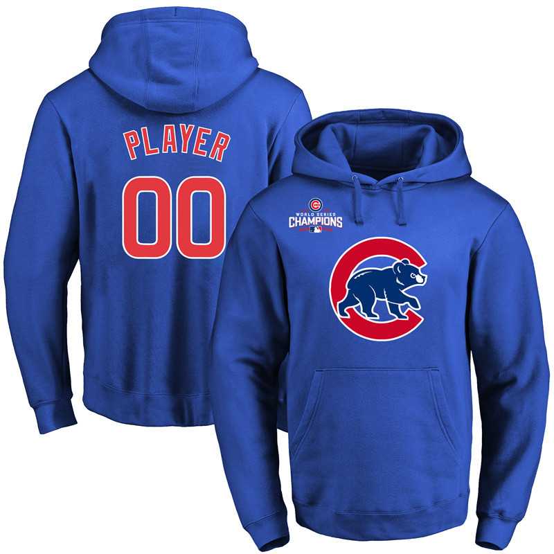 Customized Chicago Cubs Blue 2016 World Series Champions Primary Logo Pullover MLB Hoodie,We sell and wholesale Customized Chicago Cubs Blue 2016 World Series Champions Primary Logo Pullover MLB Hoodie on line form chian!