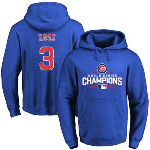 Glued Chicago Cubs #3 David Ross Blue 2016 World Series Champions Pullover MLB Hoodie,We sell and wholesale Glued Chicago Cubs #3 David Ross Blue 2016 World Series Champions Pullover MLB Hoodie on line form chian!