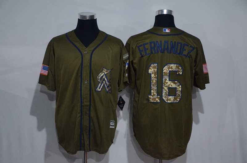Miami Marlins #16 Jose Fernandez Green Salute to Service Stitched Baseball Jersey,We sell and wholesale Miami Marlins #16 Jose Fernandez Green Salute to Service Stitched Baseball Jersey on line form chian!