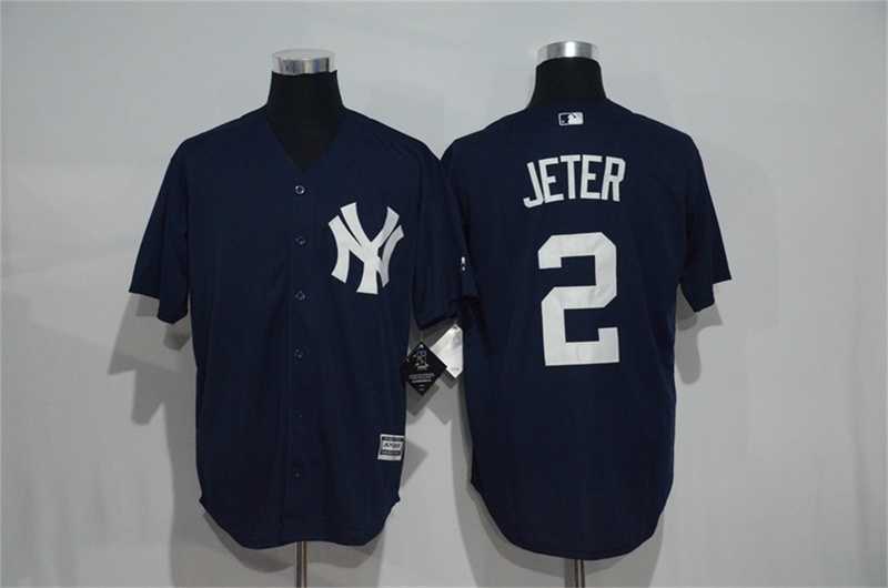 New York Yankees #2 Derek Jeter Dark Blue New Cool Base Stitched Baseball Jersey,We sell and wholesale New York Yankees #2 Derek Jeter Dark Blue New Cool Base Stitched Baseball Jersey on line form chian!
