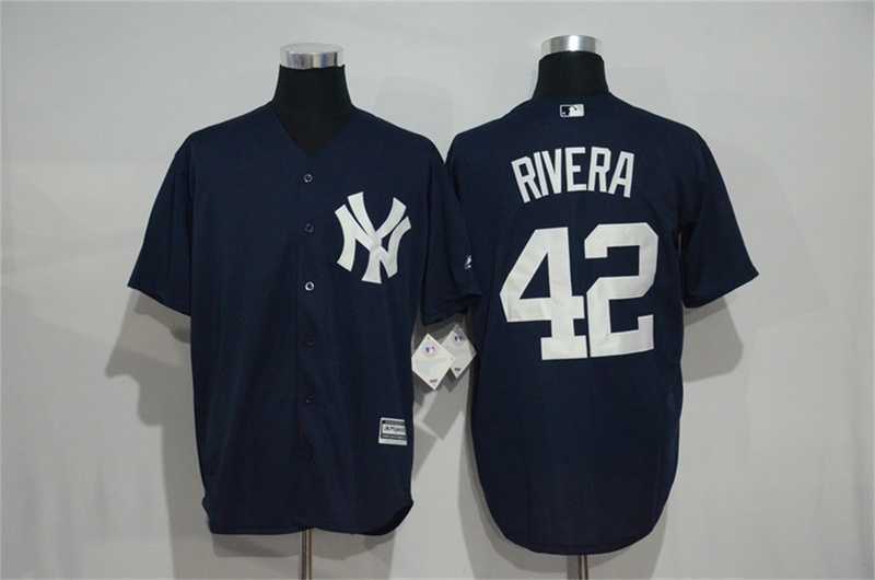 New York Yankees #42 Mariano Rivera Navy Blue New Cool Base Stitched Baseball Jersey,We sell and wholesale New York Yankees #42 Mariano Rivera Navy Blue New Cool Base Stitched Baseball Jersey on line form chian!