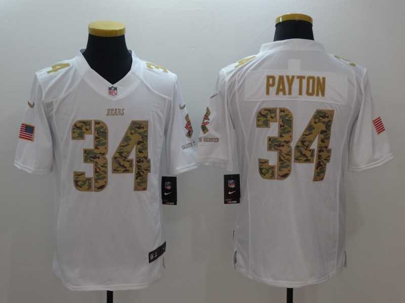 Nike Limited Chicago Bears #34 Walter Payton White Salute To Service Stitched Jersey,We sell and wholesale Nike Limited Chicago Bears #34 Walter Payton White Salute To Service Stitched Jersey on line form chian!
