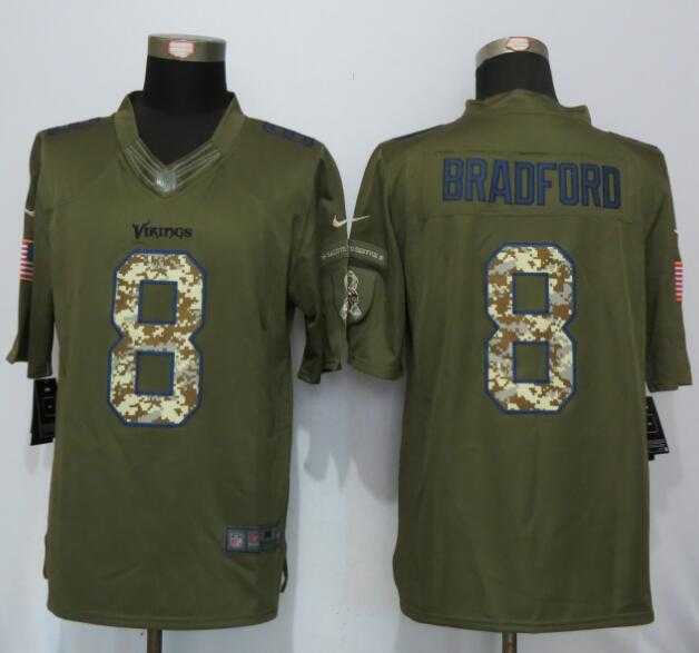 Nike Limited Minnesota Vikings #8 Bradford Green Salute To Service Stitched Jersey,We sell and wholesale Nike Limited Minnesota Vikings #8 Bradford Green Salute To Service Stitched Jersey on line form chian!