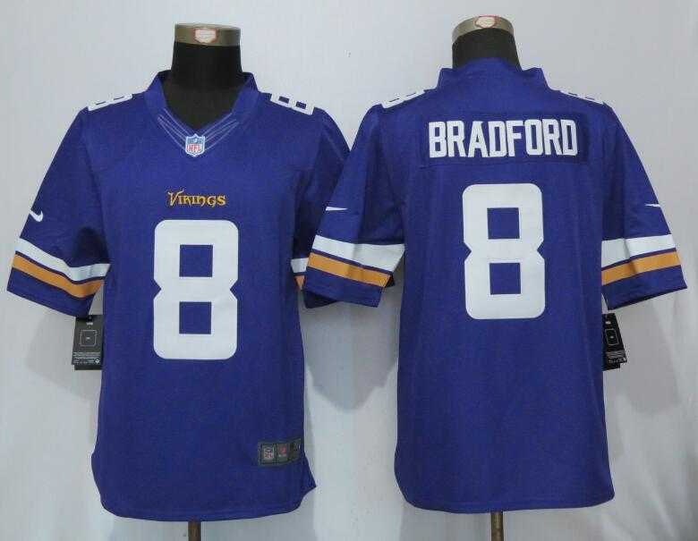 Nike Limited Minnesota Vikings #8 Bradford Purple Stitched Jersey,We sell and wholesale Nike Limited Minnesota Vikings #8 Bradford Purple Stitched Jersey on line form chian!
