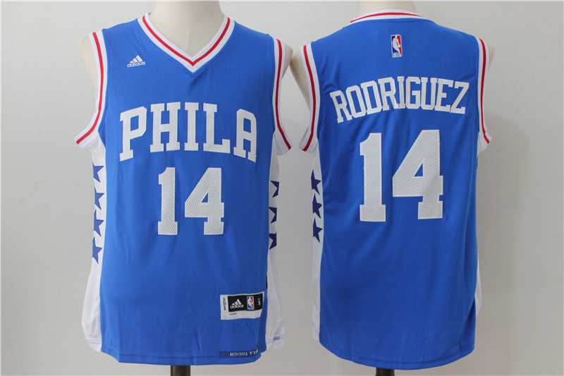 Philadelphia 76ers #14 Rodriguez Blue Swingman Stitched NBA Jersey,We sell and wholesale Philadelphia 76ers #14 Rodriguez Blue Swingman Stitched NBA Jersey on line form chian!