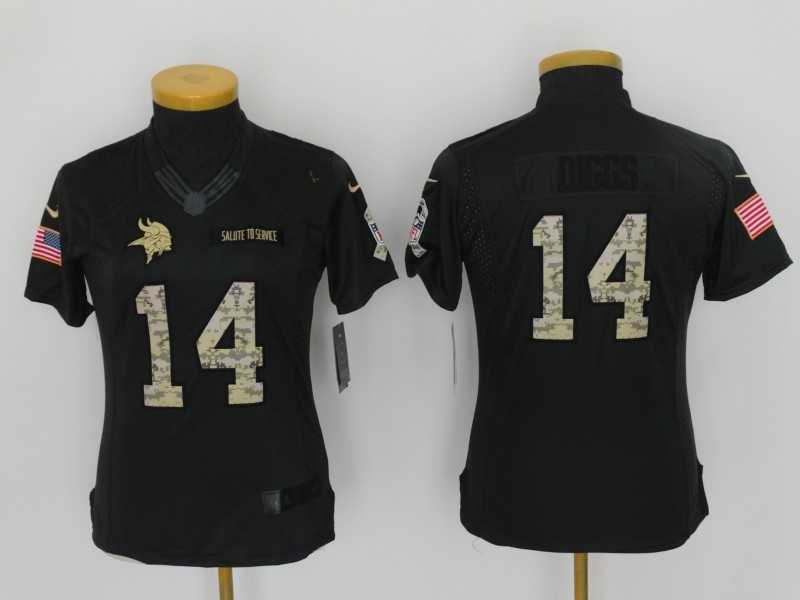 Women Limited Nike Minnesota Vikings #14 Stefon Diggs Anthracite Salute To Service Stitched Jersey,We sell and wholesale Women Limited Nike Minnesota Vikings #14 Stefon Diggs Anthracite Salute To Service Stitched Jersey on line form chian!