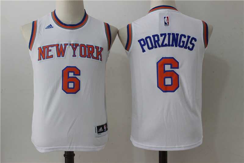 Youth New York Knicks #6 Kristaps Porzingis White Swingman Stitched Jersey,We sell and wholesale Youth New York Knicks #6 Kristaps Porzingis White Swingman Stitched Jersey on line form chian!