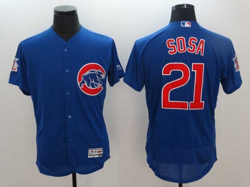 Chicago Cubs #21 Sammy Sosa Blue 2016 Flexbase Collection Stitched Jersey,We sell and wholesale Chicago Cubs #21 Sammy Sosa Blue 2016 Flexbase Collection Stitched Jersey on line form chian!