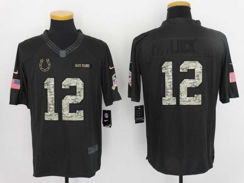 Nike Indianapolis Colts #12 Andrew Luck Anthracite Salute To Service Men's Stitched Limited Jersey,We sell and wholesale Nike Indianapolis Colts #12 Andrew Luck Anthracite Salute To Service Men's Stitched Limited Jersey on line form chian!