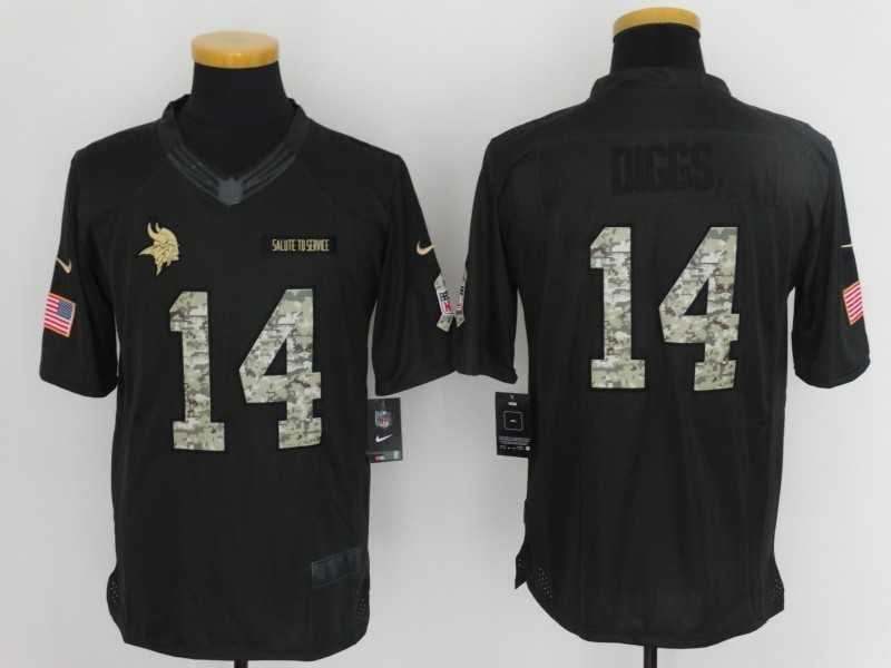 Nike Minnesota Vikings #14 Stefon Diggs Anthracite Salute To Service Men's Stitched Limited Jersey,We sell and wholesale Nike Minnesota Vikings #14 Stefon Diggs Anthracite Salute To Service Men's Stitched Limited Jersey on line form chian!