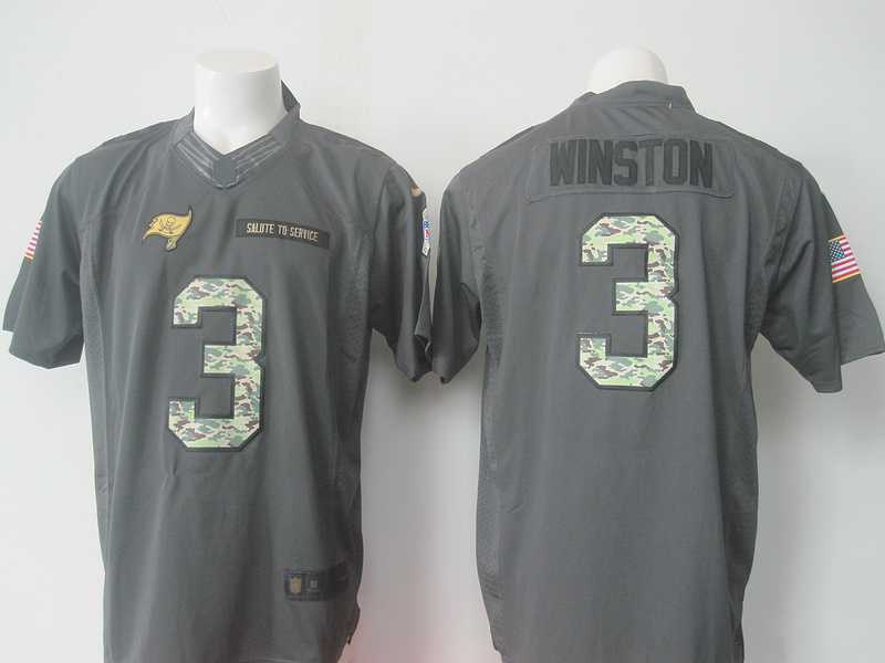 Nike Tampa Bay Buccaneers #3 Jameis Winston Anthracite Salute To Service Men's Stitched Limited Jersey,We sell and wholesale Nike Tampa Bay Buccaneers #3 Jameis Winston Anthracite Salute To Service Men's Stitched Limited Jersey on line form chian!