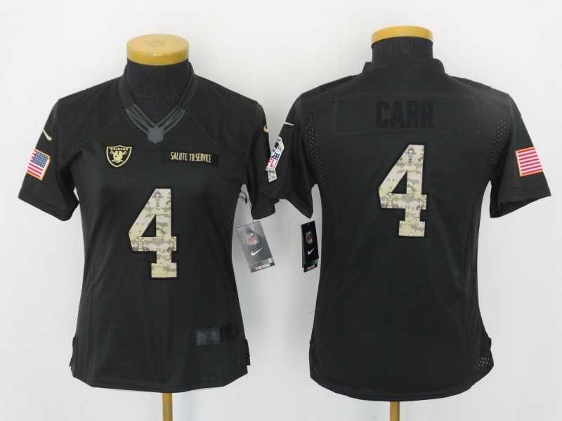 Women Nike Limited Oakland Raiders #4 Derek Carr Anthracite Salute To Service Stitched Jersey,We sell and wholesale Women Nike Limited Oakland Raiders #4 Derek Carr Anthracite Salute To Service Stitched Jersey on line form chian!